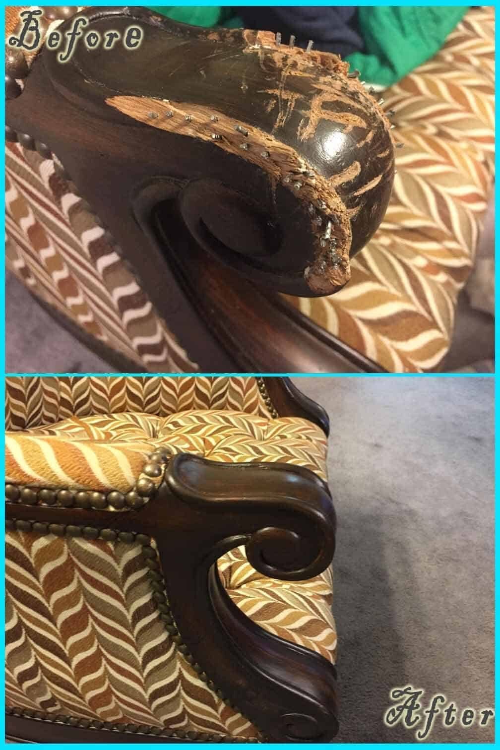 Structural Repair before and after — Best Furniture Services