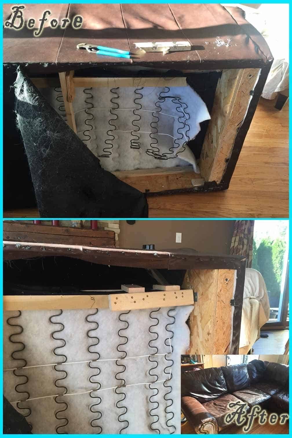 Structural Repair before and after — Best Furniture Services