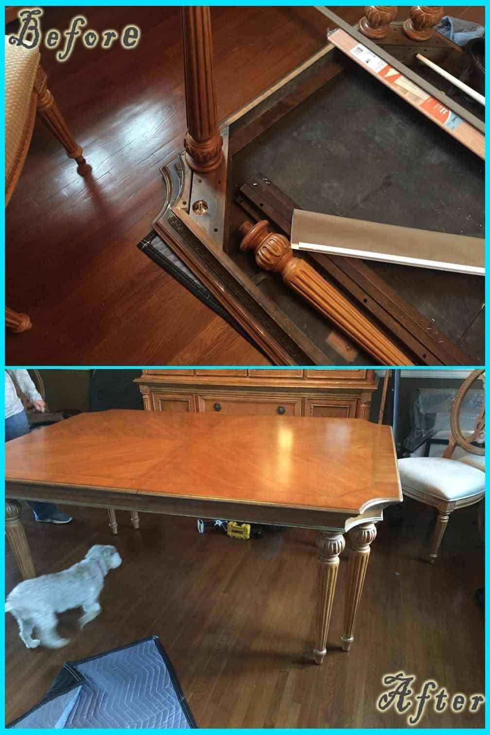 Structural Repair before and after — Best Furniture Services