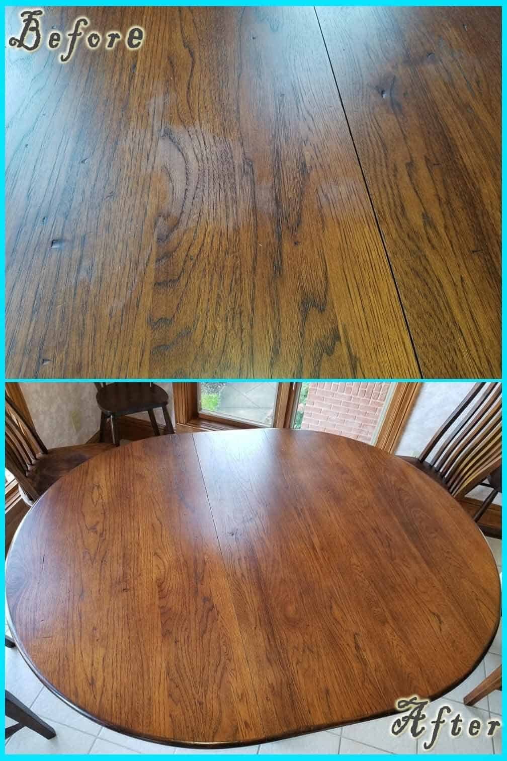 Wood Repair before and after — Best Furniture Services