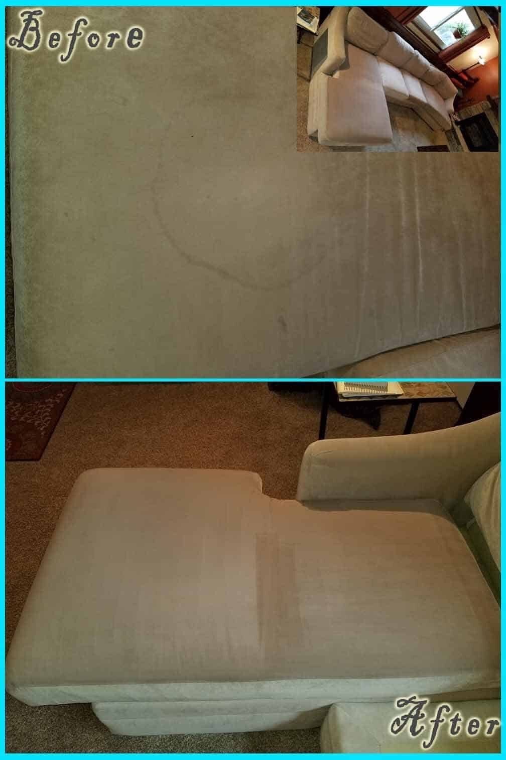 Upholstery Repair & Cleaning before and after — Best Furniture Services