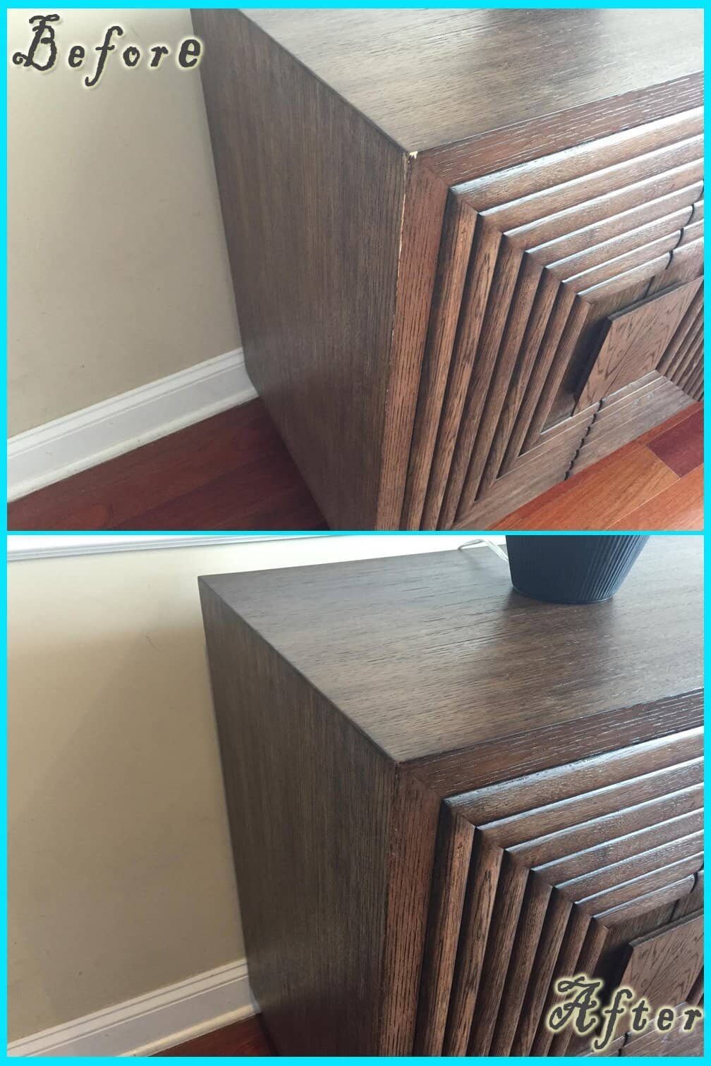 Wood Repair before and after — Best Furniture Services