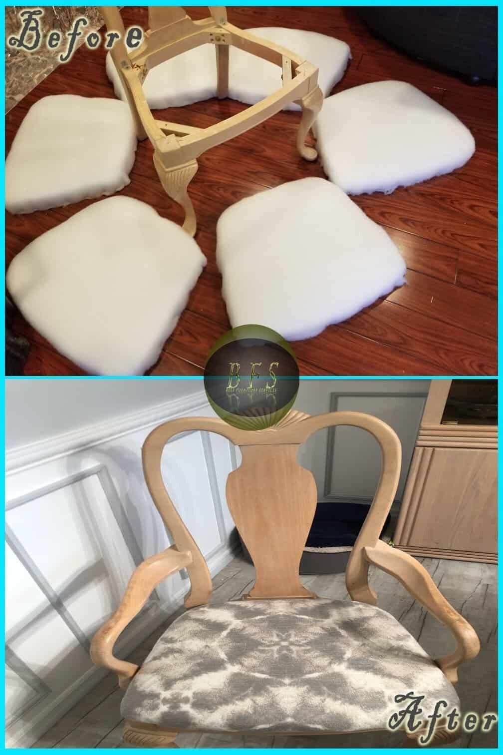 Upholstery Repair & Cleaning before and after — Best Furniture Services