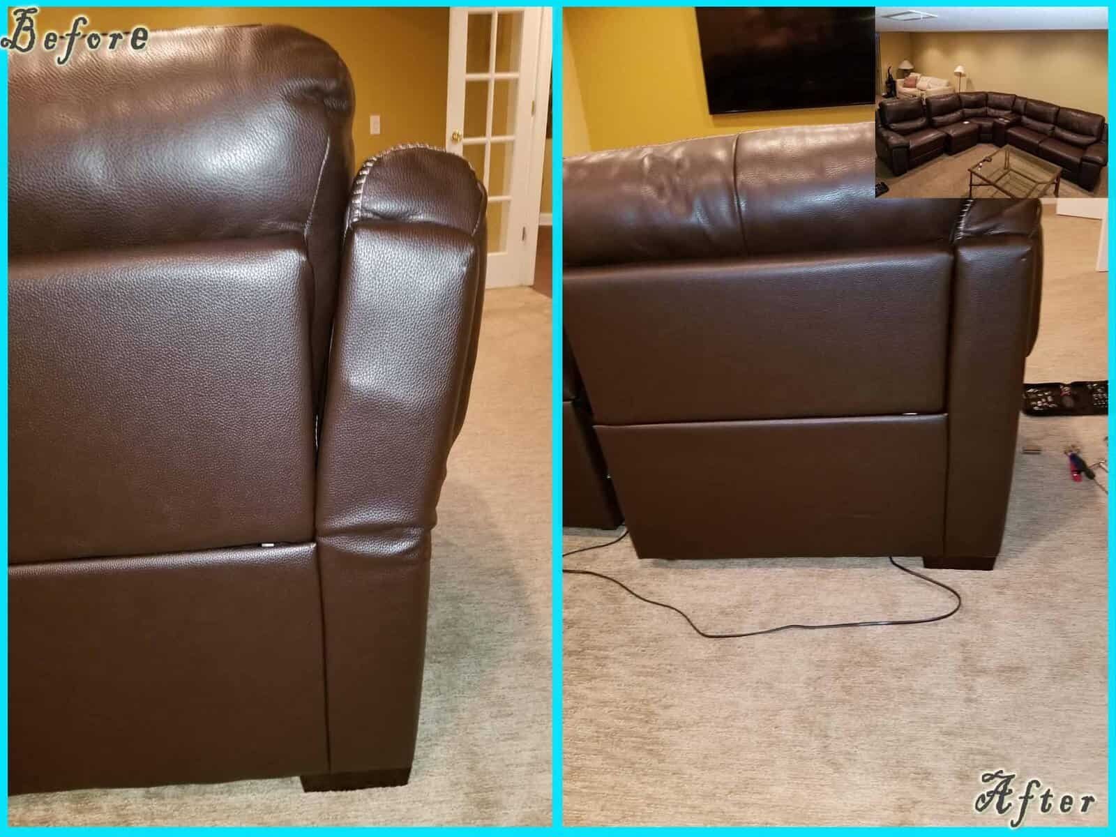 Structural Repair before and after — Best Furniture Services