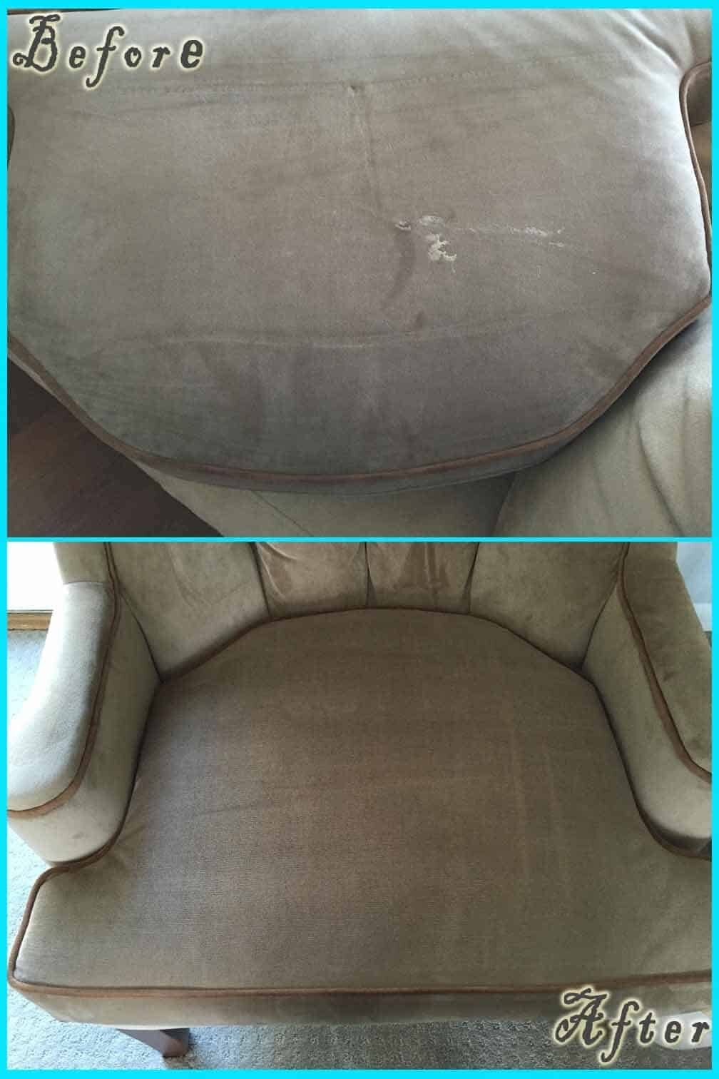 Upholstery Repair & Cleaning before and after — Best Furniture Services