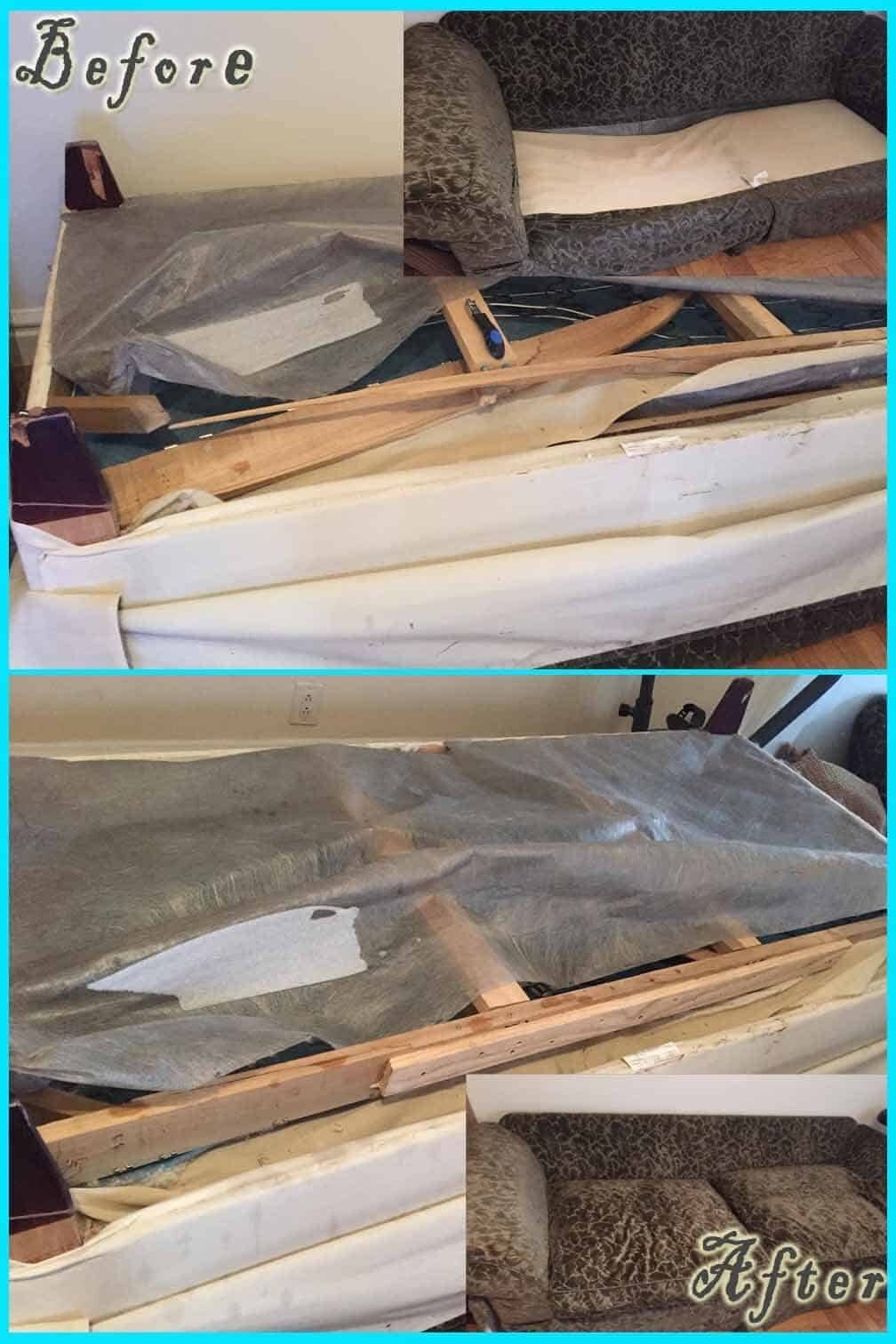 Structural Repair before and after — Best Furniture Services