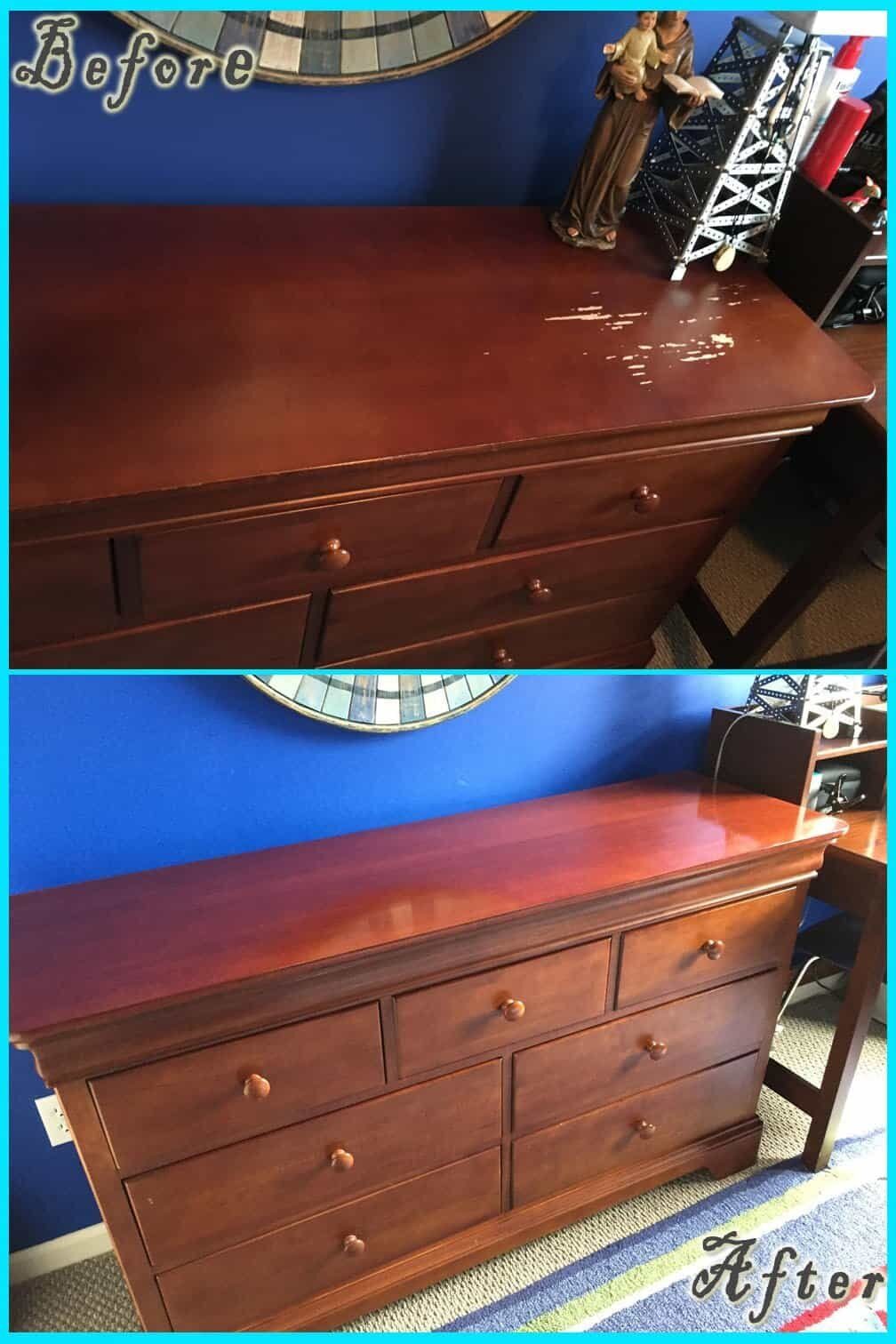 Wood Repair before and after — Best Furniture Services