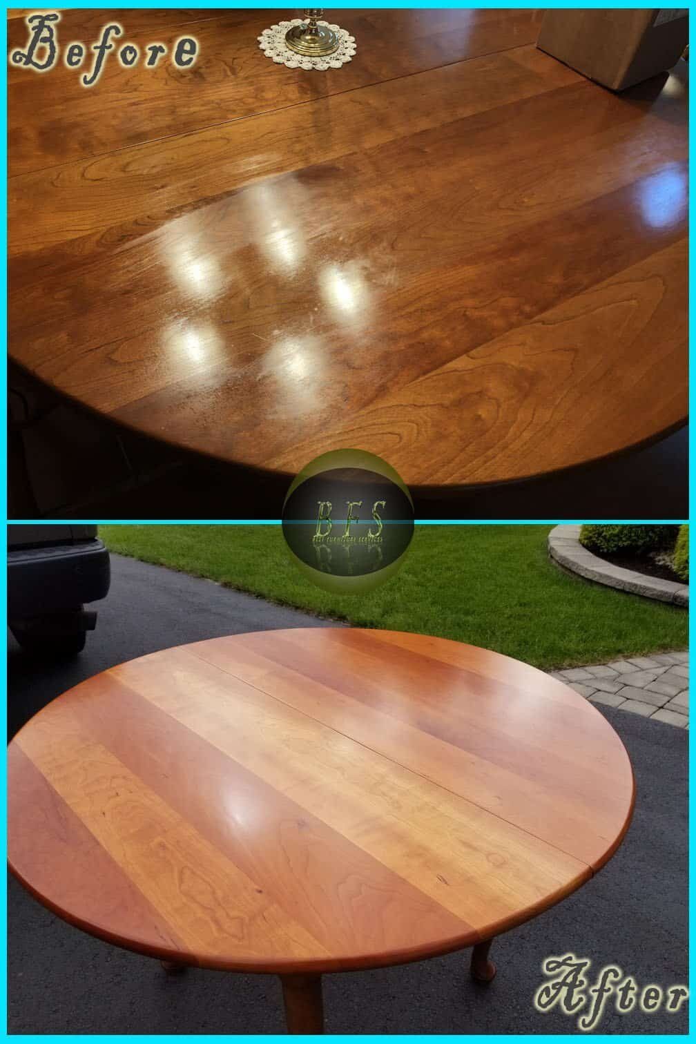 Wood Repair before and after — Best Furniture Services
