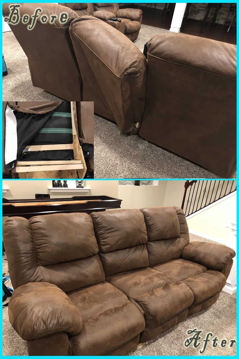 Structural Repair before and after — Best Furniture Services