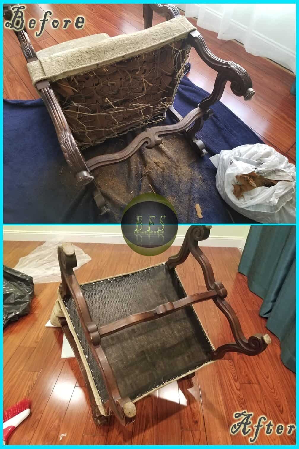 Structural Repair before and after — Best Furniture Services