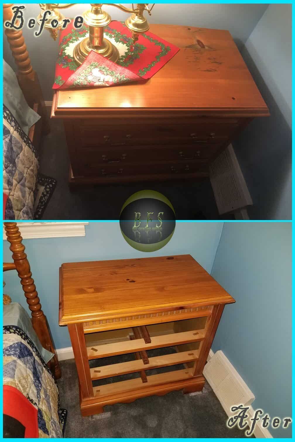 Wood Repair before and after — Best Furniture Services