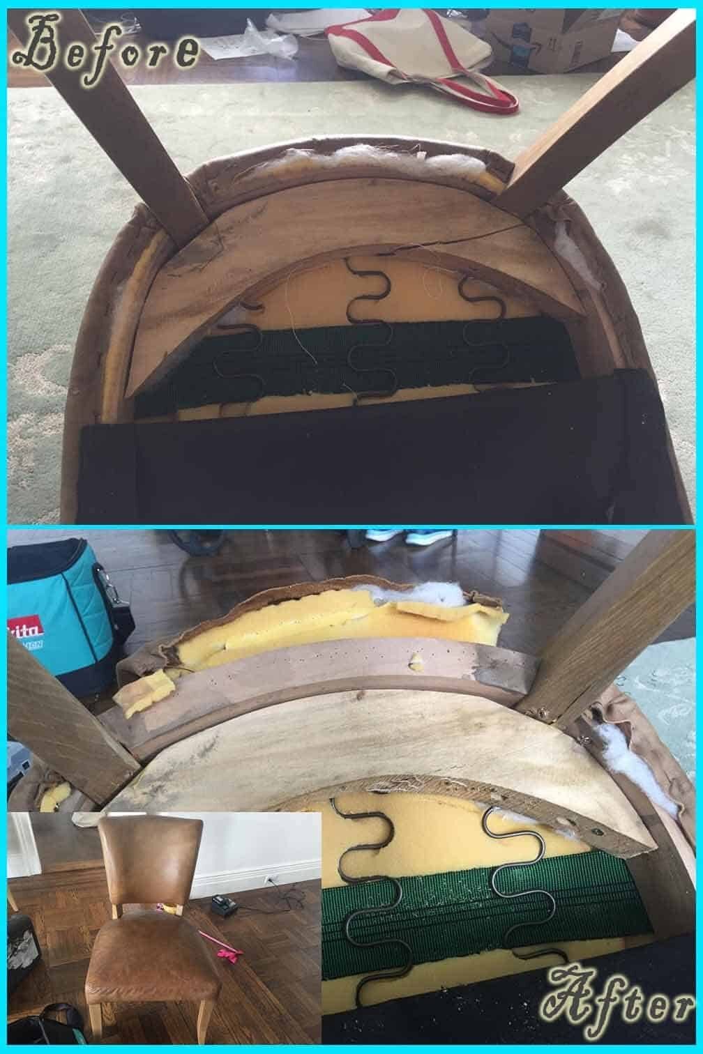 Structural Repair before and after — Best Furniture Services