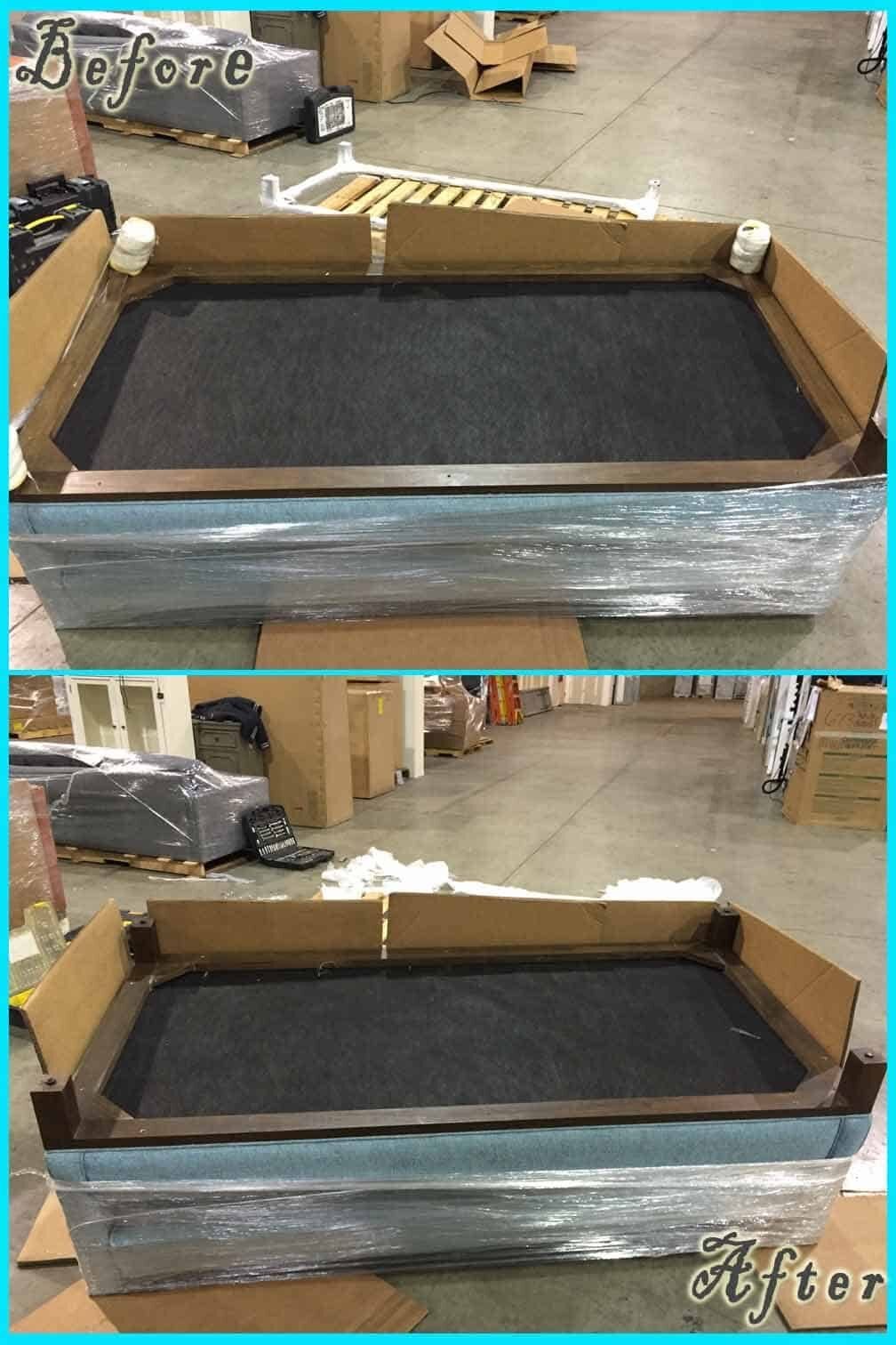 Structural Repair before and after — Best Furniture Services