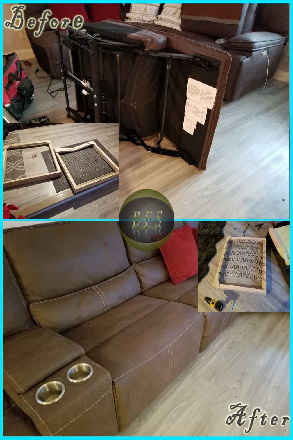 Structural Repair before and after — Best Furniture Services