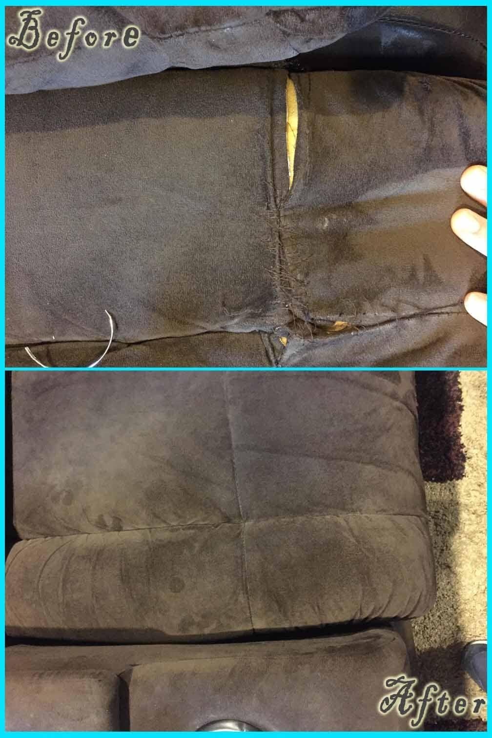 Upholstery Repair & Cleaning before and after — Best Furniture Services