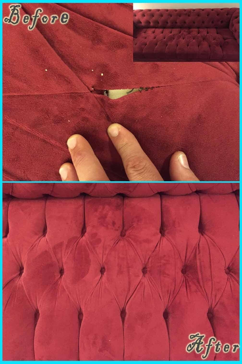 Upholstery Repair & Cleaning before and after — Best Furniture Services