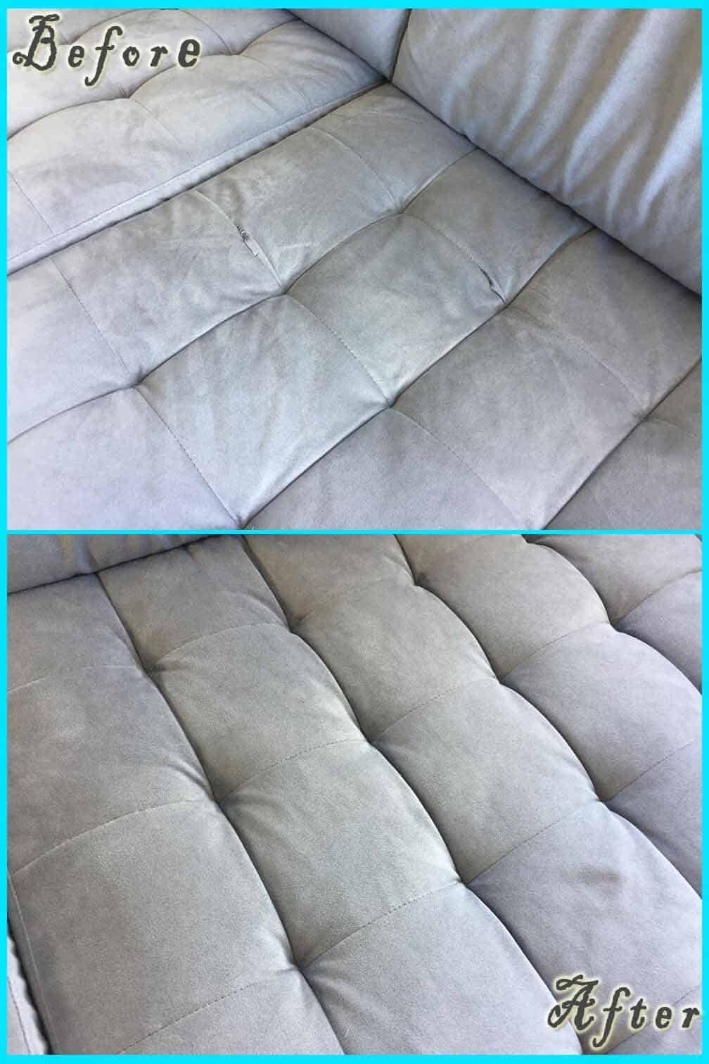 Upholstery Repair & Cleaning before and after — Best Furniture Services